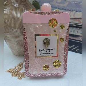 Kurt Geiger London Perfume Bottle Crossbody Bag Clutch EUC